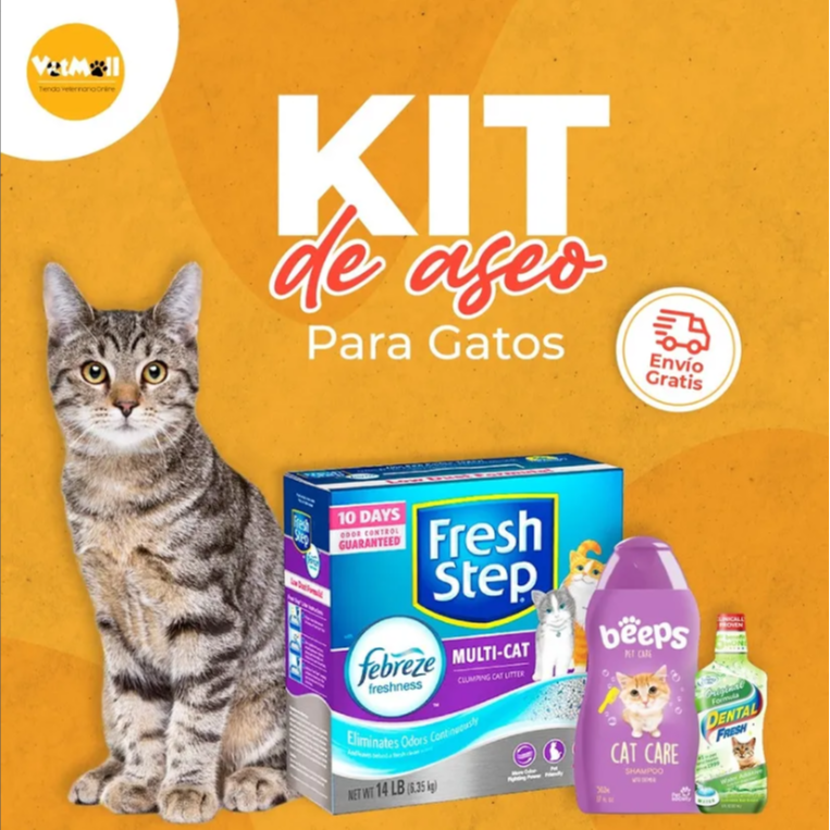 Kit de Aseo Para Gatos