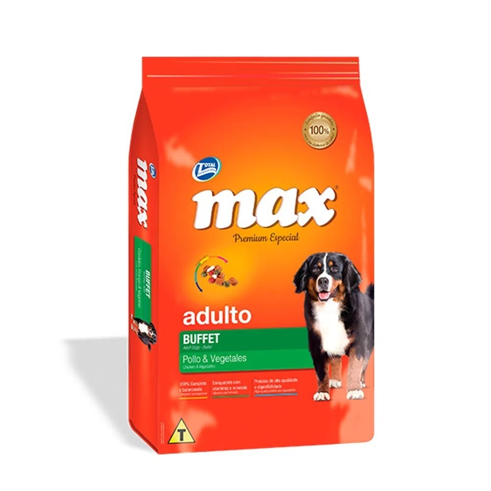Alimento Max Adulto Premium Especial Pollo y Vegetales 8 kg