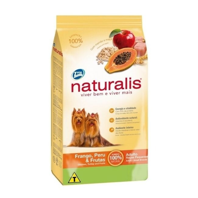Alimento Naturalis Adulto Raza Pequeña Frango y Peru Frutas 8 kg