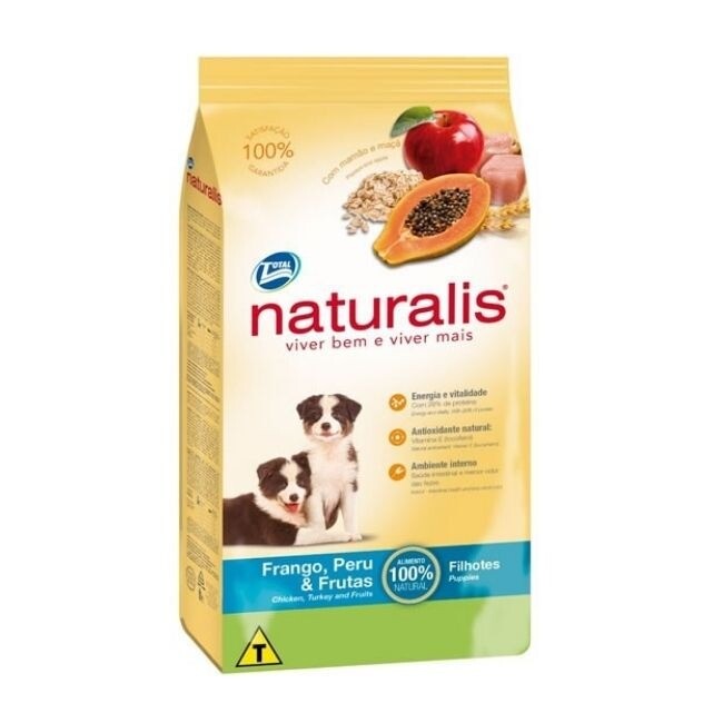 Alimento Naturalis Filhote Frango y Peru Frutas 15 kg