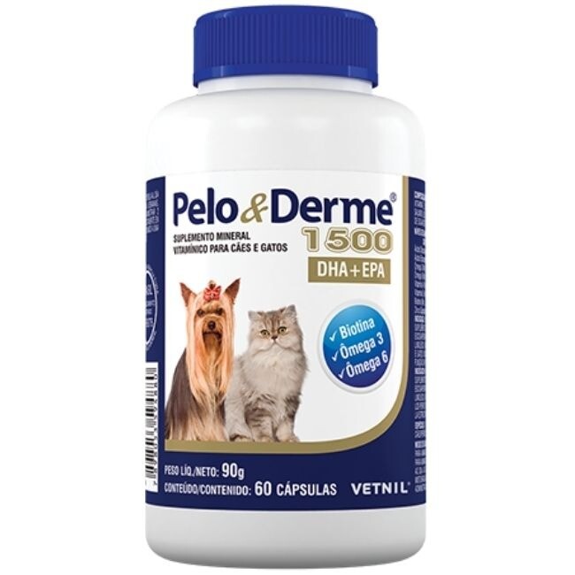 Pelo y Derme Pet 1500 60 Capsulas